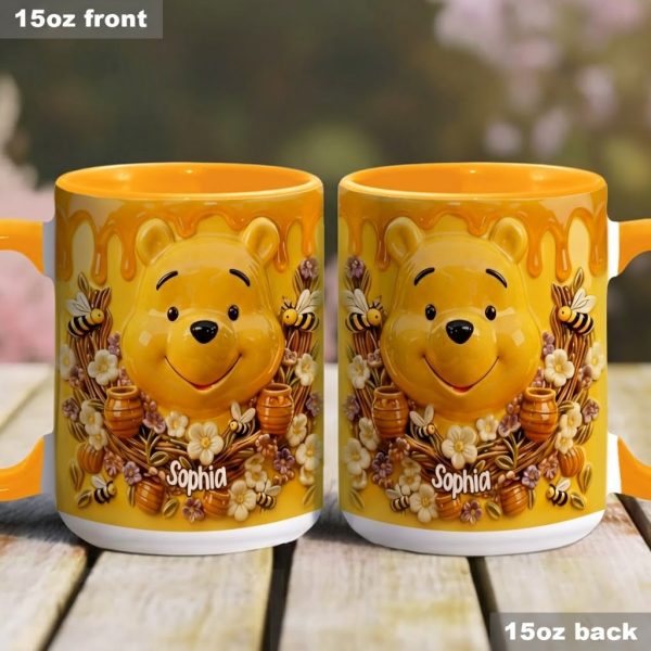 DSNY Honey Bear Celebrate Our 100 Years Of Friendship - Personalized Accent Mug - Gift For Movie Fans NL122 DSNY Honey Bear Celebrate Our 100 Years Of Friendship - Personalized Accent Mug - Gift For Movie Fans NL122