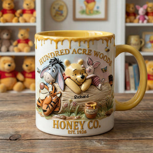 DSNY Honey Bear Happy 100 Years Of Woodland Friends - Personalized Accent Mug - Anniversary Gift For Movie Fans NL122 DSNY Honey Bear Happy 100 Years Of Woodland Friends - Personalized Accent Mug - Anniversary Gift For Movie Fans NL122