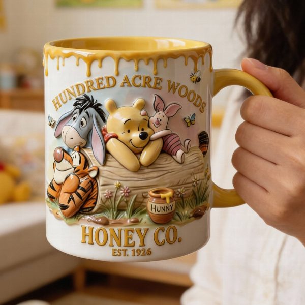 DSNY Honey Bear Happy 100 Years Of Woodland Friends - Personalized Accent Mug - Anniversary Gift For Movie Fans NL122 DSNY Honey Bear Happy 100 Years Of Woodland Friends - Personalized Accent Mug - Anniversary Gift For Movie Fans NL122