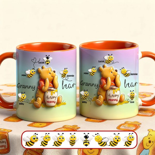 DSNY Honey Bear Love Mother - Personalized Accent Mug - Gift For Mom, Grandma NL122 DSNY Honey Bear Love Mother - Personalized Accent Mug - Gift For Mom, Grandma NL122