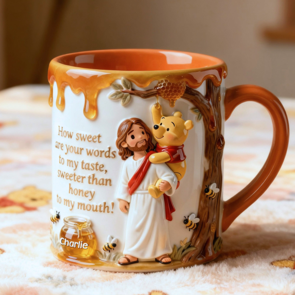 DSNY Honey Bear Sweeter Than Honey - Personalized Accent Mug - Gifts For Christians, Fan Movies HH01 DSNY Honey Bear Sweeter Than Honey - Personalized Accent Mug - Gifts For Christians, Fan Movies HH01