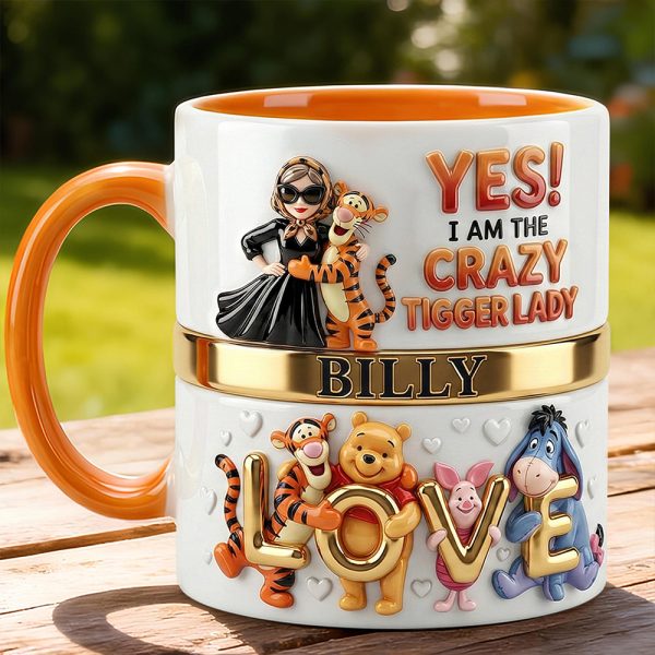 DSNY I Am The Crazy Honey Bear Lady - Personalized Accent Mug - Gift For Her, Movie Fans NL122