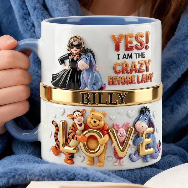 DSNY I Am The Crazy Honey Bear Lady - Personalized Accent Mug - Gift For Her, Movie Fans NL122