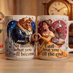 DSNY I Still Love You Till The End - Personalized White Edge-to-Edge Mug - Gift For Couple, Fan Movies HH01