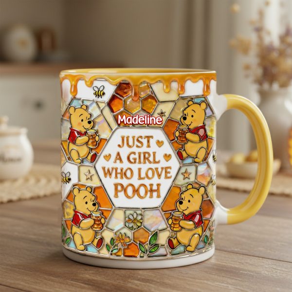 DSNY Just A Girl Who Love Honey Bear - Personalized Accent Mug - Gift For Movie Fans NL122