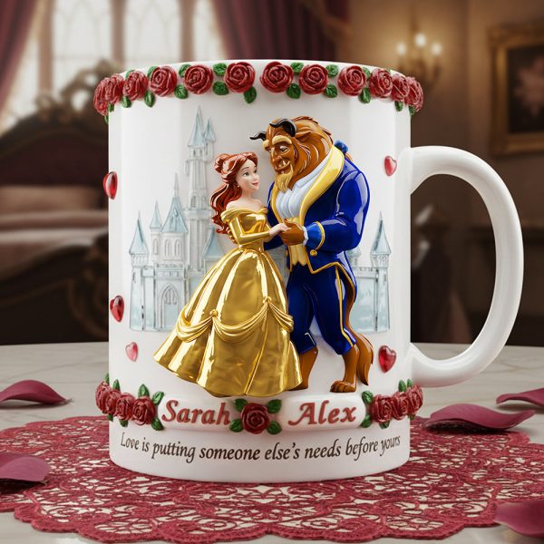 DSNY Love Is Putting Someone Else's Needs Before Yours - Personalized White Edge-to-Edge Mug - Gift For Couple, Fan Movies HH01 DSNY Love Is Putting Someone Else's Needs Before Yours - Personalized White Edge-to-Edge Mug - Gift For Couple, Fan Movies HH01