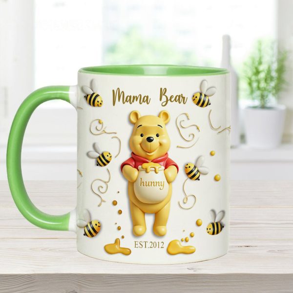 DSNY Mama Honey Bear - Personalized Accent Mug - Gift For Mom, Grandma NL122 DSNY Mama Honey Bear - Personalized Accent Mug - Gift For Mom, Grandma NL122