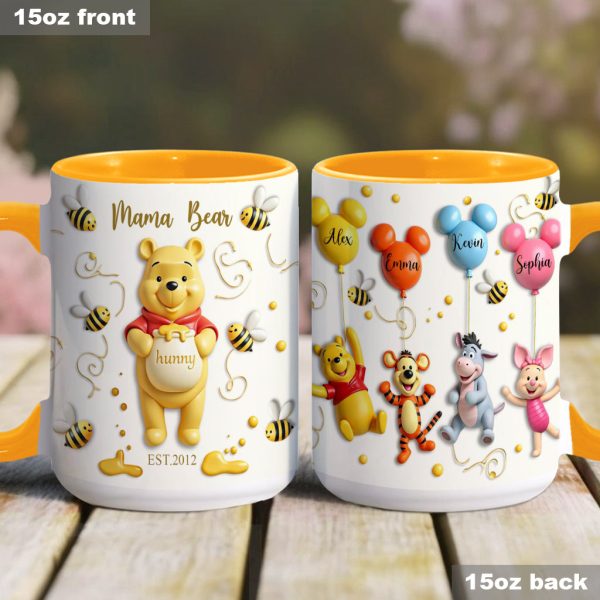 DSNY Mama Honey Bear - Personalized Accent Mug - Gift For Mom, Grandma NL122 DSNY Mama Honey Bear - Personalized Accent Mug - Gift For Mom, Grandma NL122