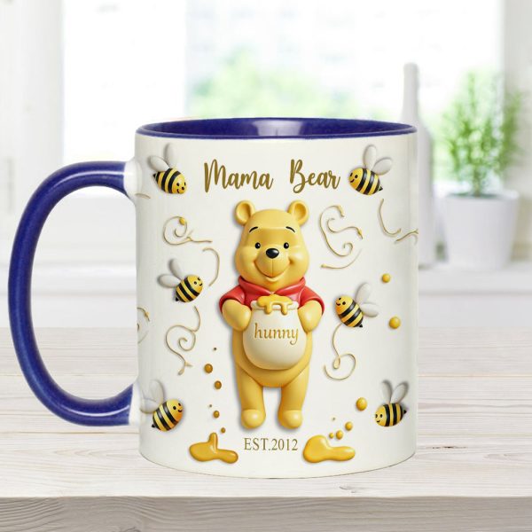 DSNY Mama Honey Bear - Personalized Accent Mug - Gift For Mom, Grandma NL122 DSNY Mama Honey Bear - Personalized Accent Mug - Gift For Mom, Grandma NL122
