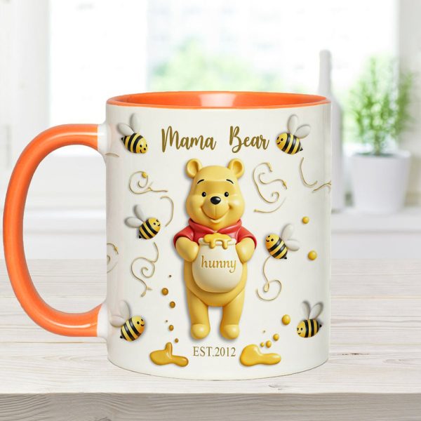 DSNY Mama Honey Bear - Personalized Accent Mug - Gift For Mom, Grandma NL122 DSNY Mama Honey Bear - Personalized Accent Mug - Gift For Mom, Grandma NL122