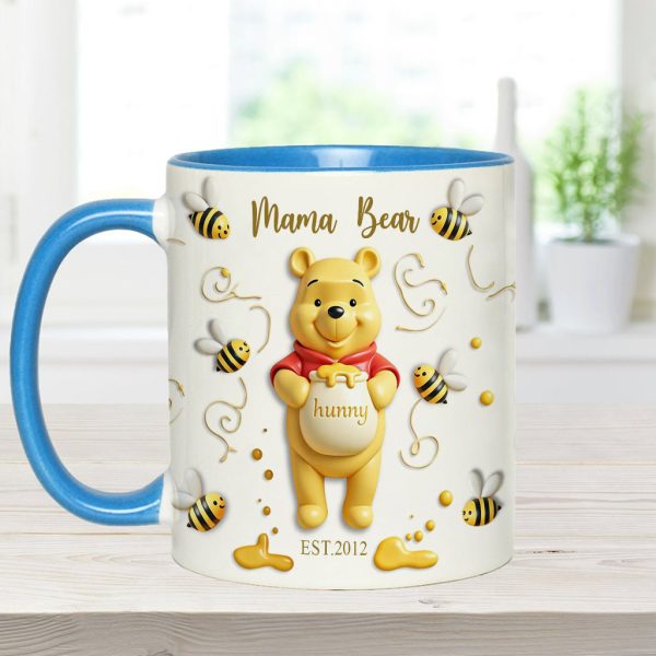 DSNY Mama Honey Bear - Personalized Accent Mug - Gift For Mom, Grandma NL122 DSNY Mama Honey Bear - Personalized Accent Mug - Gift For Mom, Grandma NL122