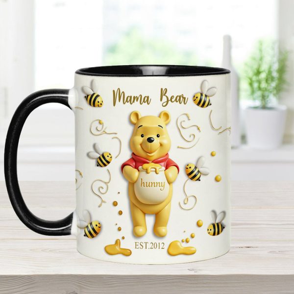 DSNY Mama Honey Bear - Personalized Accent Mug - Gift For Mom, Grandma NL122 DSNY Mama Honey Bear - Personalized Accent Mug - Gift For Mom, Grandma NL122