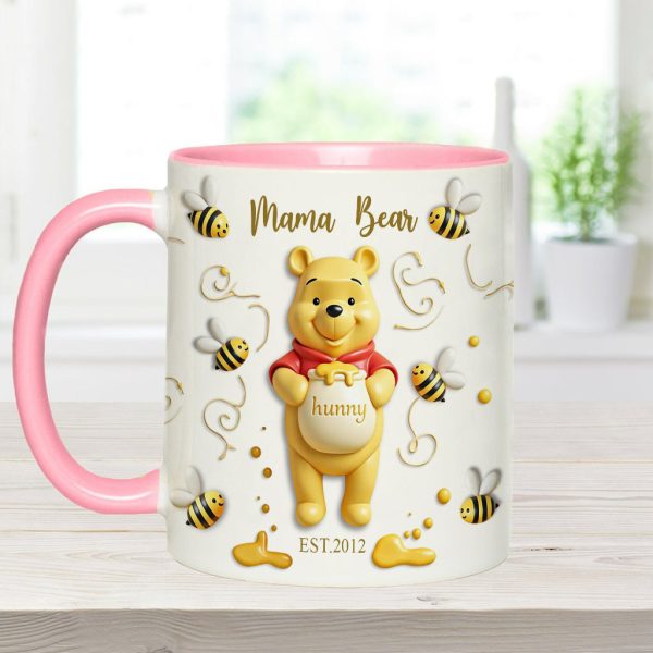 DSNY Mama Honey Bear - Personalized Accent Mug - Gift For Mom, Grandma NL122 DSNY Mama Honey Bear - Personalized Accent Mug - Gift For Mom, Grandma NL122