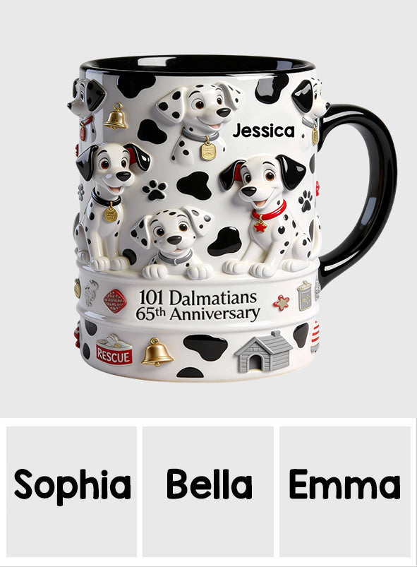 DSNY One Hundred One Dogs 65th Anniversary - Personalized Accent Mug - Gift For Movie Fans Nl122