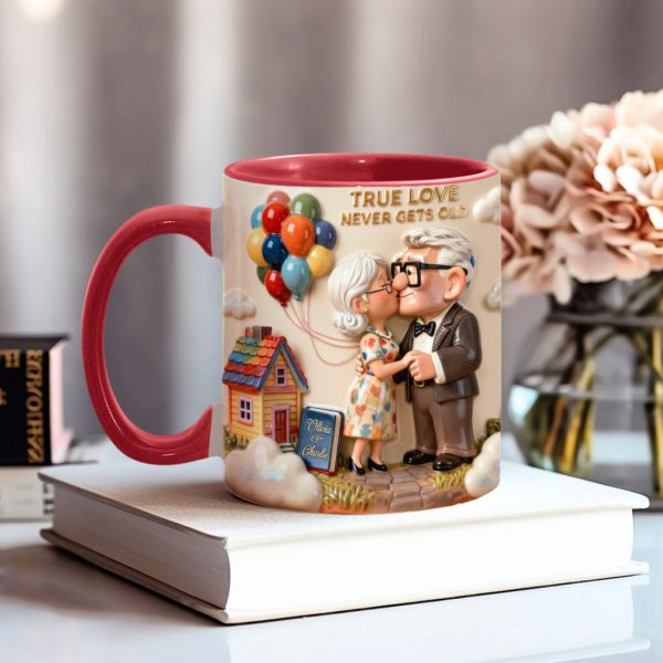 DSNY True Love Never Gets Old - Personalized Accent Mug - Gift For Couple, Fan Movies HH01 DSNY True Love Never Gets Old - Personalized Accent Mug - Gift For Couple, Fan Movies HH01