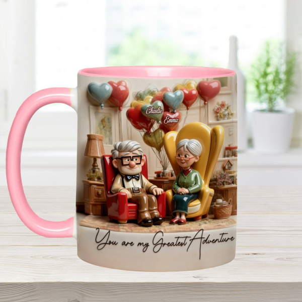 DSNY You Are My Greatest Adventure - Personalized Accent Mug - Gift For Couple, Valentine HH01
