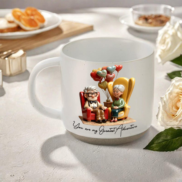 DSNY You Are My Greatest Adventure - Personalized Pottery Mug - Gift For Couples, Movie Fans NL122 DSNY You Are My Greatest Adventure - Personalized Pottery Mug - Gift For Couples, Movie Fans NL122