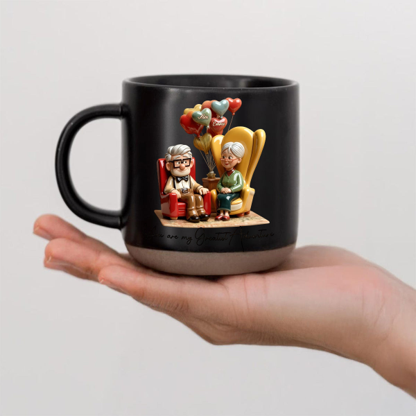 DSNY You Are My Greatest Adventure - Personalized Pottery Mug - Gift For Couples, Movie Fans NL122 DSNY You Are My Greatest Adventure - Personalized Pottery Mug - Gift For Couples, Movie Fans NL122