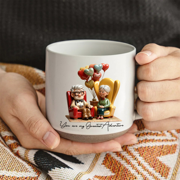 DSNY You Are My Greatest Adventure - Personalized Pottery Mug - Gift For Couples, Movie Fans NL122 DSNY You Are My Greatest Adventure - Personalized Pottery Mug - Gift For Couples, Movie Fans NL122