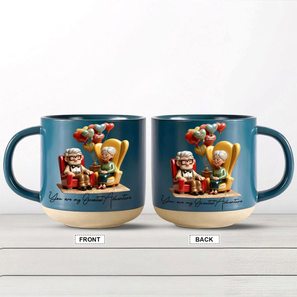 DSNY You Are My Greatest Adventure - Personalized Pottery Mug - Gift For Couples, Movie Fans NL122 DSNY You Are My Greatest Adventure - Personalized Pottery Mug - Gift For Couples, Movie Fans NL122