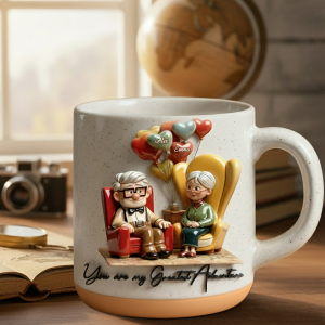 DSNY You Are My Greatest Adventure - Personalized Pottery Mug - Gift For Couples, Movie Fans NL122