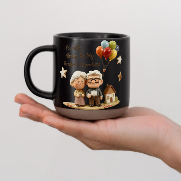DSNY You Will Always Be My Greatest Adventure - Personalized Pottery Mug - Gift For Couples, Movie Fans NL122 DSNY You Will Always Be My Greatest Adventure - Personalized Pottery Mug - Gift For Couples, Movie Fans NL122