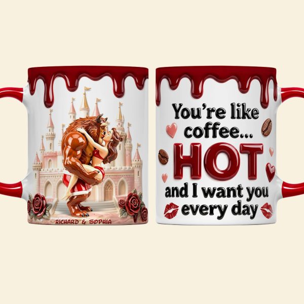 DSNY You're Like Coffee I Want Every Day - Personalized Accent Mug - Gift For Couple, Fan Movies HH01 DSNY You're Like Coffee I Want Every Day - Personalized Accent Mug - Gift For Couple, Fan Movies HH01