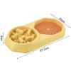 Dual Slow Feeder & Lick Mat Bowl