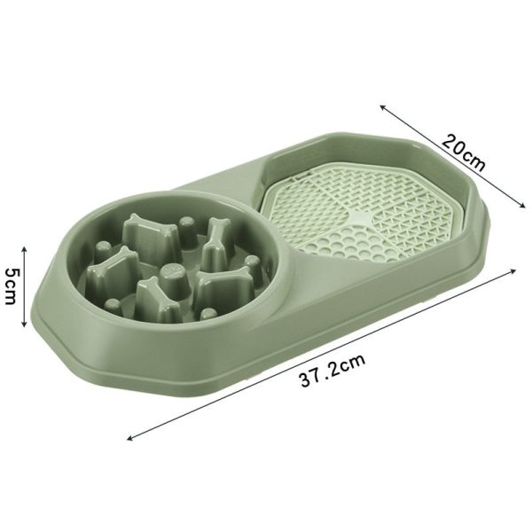 Dual Slow Feeder & Lick Mat Bowl