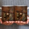 Duck Hunting Camp With Rifle and Ducks - Personalized Custom Coffee Mug - HTG004_MG