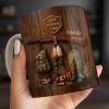 Duck Hunting Camp With Rifle and Ducks - Personalized Custom Coffee Mug - HTG004_MG