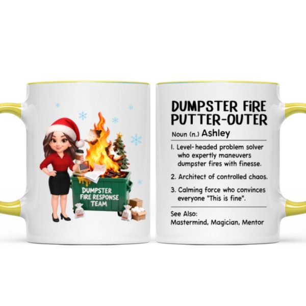 Dumpster Fire Putter-Outer Definition - Personalized Mug - Funny Gift For Coworkers, Boss, Supervisor Dumpster Fire Putter-Outer Definition - Personalized Mug - Funny Gift For Coworkers, Boss, Supervisor