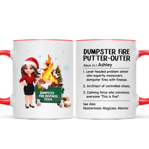 Dumpster Fire Putter-Outer Definition - Personalized Mug - Funny Gift For Coworkers, Boss, Supervisor Dumpster Fire Putter-Outer Definition - Personalized Mug - Funny Gift For Coworkers, Boss, Supervisor