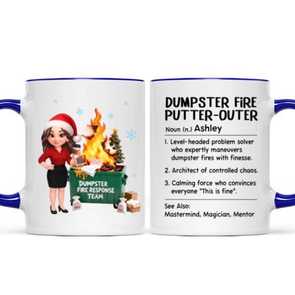 Dumpster Fire Putter-Outer Definition - Personalized Mug - Funny Gift For Coworkers, Boss, Supervisor Dumpster Fire Putter-Outer Definition - Personalized Mug - Funny Gift For Coworkers, Boss, Supervisor