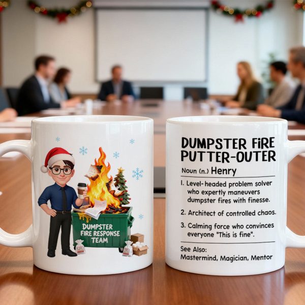 Dumpster Fire Putter-Outer Definition - Personalized Mug - Funny Gift For Coworkers, Boss, Supervisor Dumpster Fire Putter-Outer Definition - Personalized Mug - Funny Gift For Coworkers, Boss, Supervisor