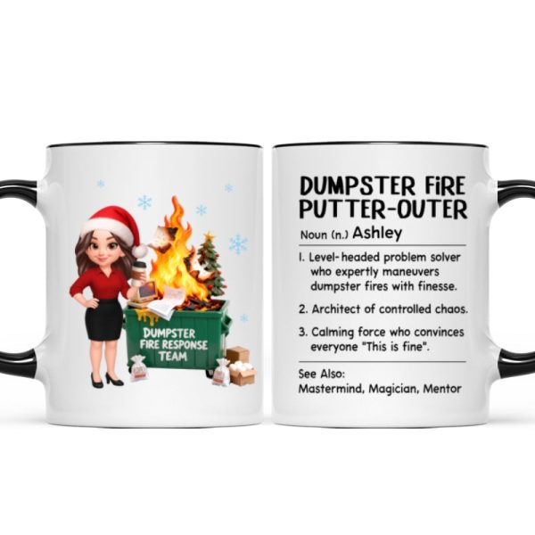 Dumpster Fire Putter-Outer Definition - Personalized Mug - Funny Gift For Coworkers, Boss, Supervisor Dumpster Fire Putter-Outer Definition - Personalized Mug - Funny Gift For Coworkers, Boss, Supervisor