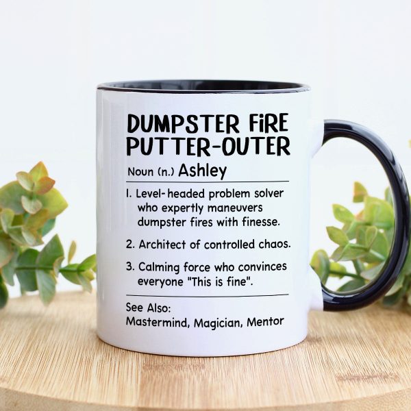 Dumpster Fire Putter-Outer Definition - Personalized Mug - Funny Gift For Coworkers, Boss, Supervisor Dumpster Fire Putter-Outer Definition - Personalized Mug - Funny Gift For Coworkers, Boss, Supervisor