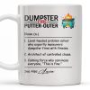 Dumpster Fire Putter-Outer For Colleagues And Friends - Personalized Custom Coffee Mug - COL101_MG Dumpster Fire Putter-Outer For Colleagues And Friends - Personalized Custom Coffee Mug - COL101_MG