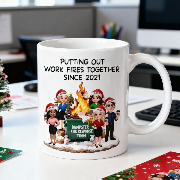 Dumpster Fire Response Team - Personalized Mug - Funny Gift For Coworkers, Work Besties Dumpster Fire Response Team - Personalized Mug - Funny Gift For Coworkers, Work Besties