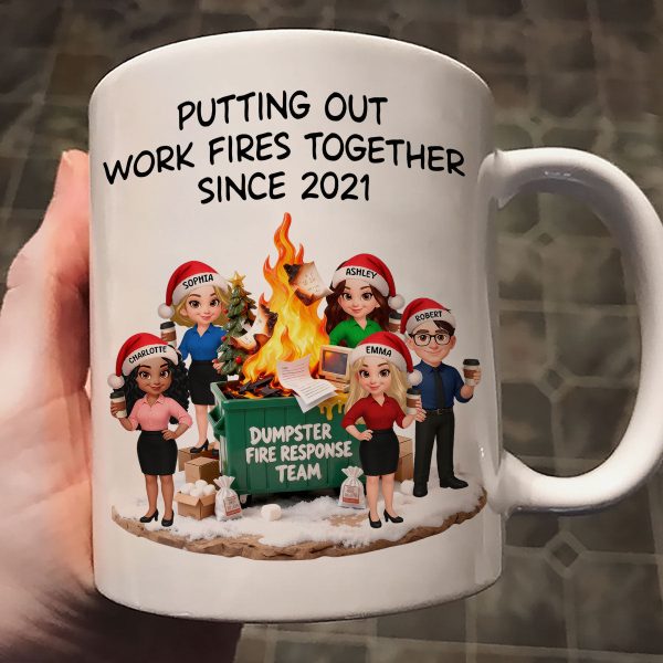 Dumpster Fire Response Team - Personalized Mug - Funny Gift For Coworkers, Work Besties Dumpster Fire Response Team - Personalized Mug - Funny Gift For Coworkers, Work Besties
