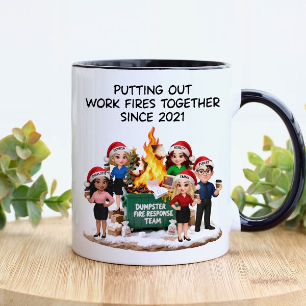 Dumpster Fire Response Team - Personalized Mug - Funny Gift For Coworkers, Work Besties Dumpster Fire Response Team - Personalized Mug - Funny Gift For Coworkers, Work Besties