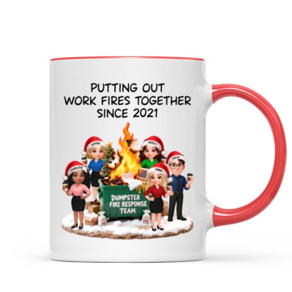 Dumpster Fire Response Team - Personalized Mug - Funny Gift For Coworkers, Work Besties Dumpster Fire Response Team - Personalized Mug - Funny Gift For Coworkers, Work Besties