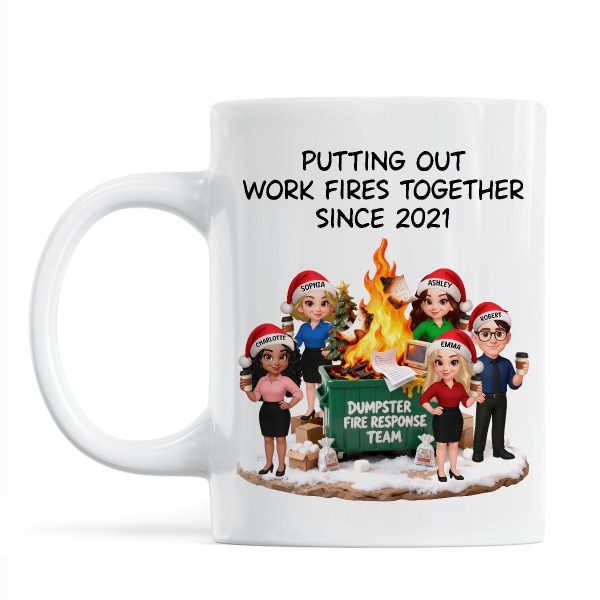 Dumpster Fire Response Team - Personalized Mug - Funny Gift For Coworkers, Work Besties Dumpster Fire Response Team - Personalized Mug - Funny Gift For Coworkers, Work Besties
