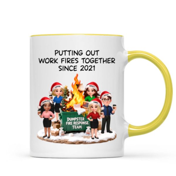 Dumpster Fire Response Team - Personalized Mug - Funny Gift For Coworkers, Work Besties Dumpster Fire Response Team - Personalized Mug - Funny Gift For Coworkers, Work Besties