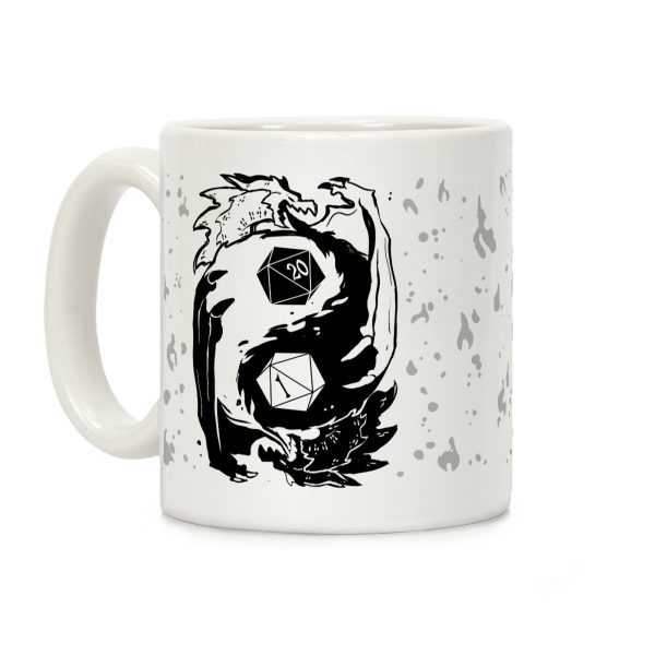 Dungeons and Dragons Yin Yang Coffee Mug Dungeons and Dragons Yin Yang Coffee Mug