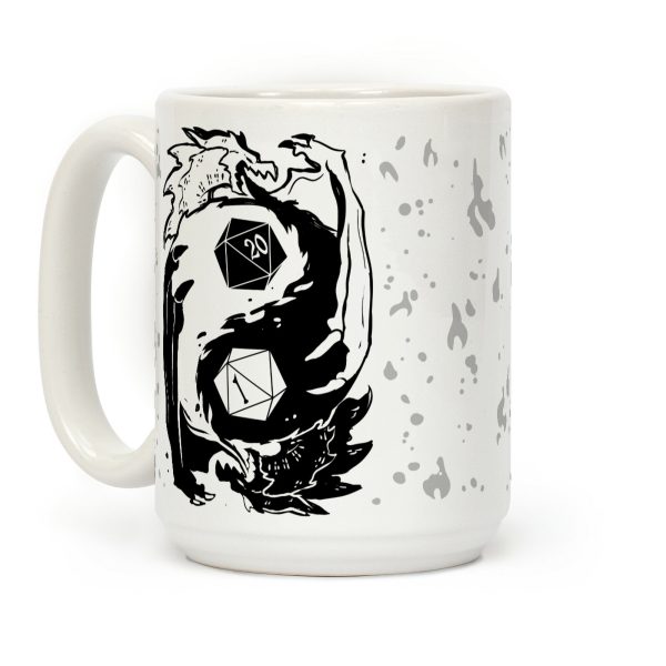 Dungeons and Dragons Yin Yang Coffee Mug Dungeons and Dragons Yin Yang Coffee Mug