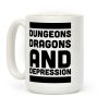 Dungeons, Dragons and Depression Coffee Mug Dungeons, Dragons and Depression Coffee Mug