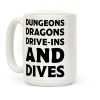 Dungeons Dragons Drive-ins And Dives Coffee Mug Dungeons Dragons Drive-ins And Dives Coffee Mug