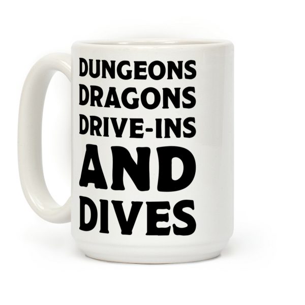 Dungeons Dragons Drive-ins And Dives Coffee Mug Dungeons Dragons Drive-ins And Dives Coffee Mug