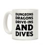 Dungeons Dragons Drive-ins And Dives Coffee Mug Dungeons Dragons Drive-ins And Dives Coffee Mug
